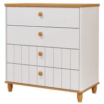 Cômoda Bebê Retro Cupcake Permobili 4 Gavetas MDF
