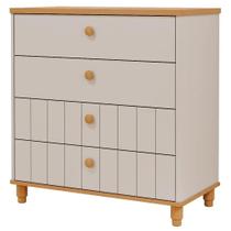 Cômoda Bebê Retro Cupcake Permobili 4 Gavetas MDF