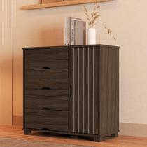 Comoda Bela com 1 Porta e 4 Gavetas 100% Mdf
