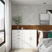 Cômoda Beliz 2 PT 5 GV Branca