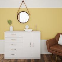 Cômoda Belize 2 PT 5 GV Branca