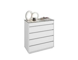 Comoda Belize 5 Gavetas Branco - Casa D Móveis