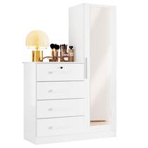 Cômoda Belize Plus 4 Gavetas Branco - ABZ Cômoda Belize Plus 4 Gavetas Branco - ABZ