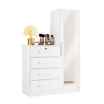 Cômoda Belize Plus Branco Fosco Liso - Albatroz Móveis Cômoda Belize Plus Branco Fosco Liso - Albatroz Móveis