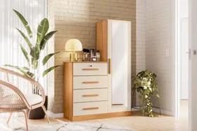 Comoda belize plus carvalho com off whitte Comoda belize plus carvalho com off whitte