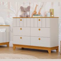 Comoda biscoito off white/nature - permobili baby Comoda biscoito off white/nature - permobili baby