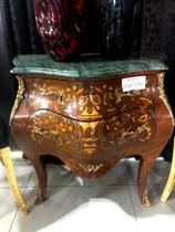 Cômoda Bombê 1 Linha Marchetaria Fino Acabamento Classico