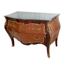 Cômoda Bombê 123cm Buffet Marchetaria Rádica Luxo