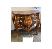 Cômoda Bombê Abaulada Marchetaria Contraste Formosa