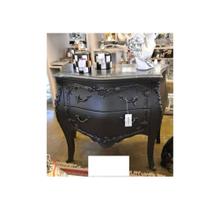 Cômoda Bombê All Black Maciça c Bronze Formosa