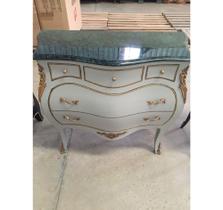 Comoda Bombe Francesa Madeira Maciça Bronze Formosa
