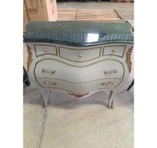 Comoda Bombe Francesa Madeira Maciça Bronze Formosa