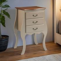 Cômoda Bombê Grande de Madeira com 3 Gavetas