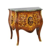 Cômoda Bombê Marquiterrie Florais sob Rádica com Bronze Luxo