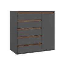 Cômoda Calha 1 PT 5 GV Titânio