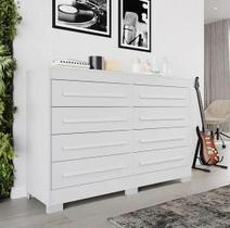 Cômoda Califórnia 8 Gavetas Branco - Benetil Cômoda Califórnia 8 Gavetas Branco - Benetil