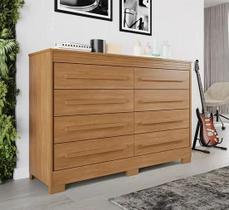 Cômoda Califórnia 8 Gavetas Cinamomo - Benetil Cômoda Califórnia 8 Gavetas Cinamomo - Benetil