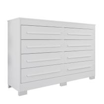 Comoda California Quarto com 8 Gavetas e Pés em Plástico Comoda California Quarto com 8 Gavetas e Pés em Plástico