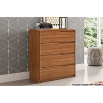 Cômoda Casal Atria 4 Gavetas Amêndola Touch - Demóbile