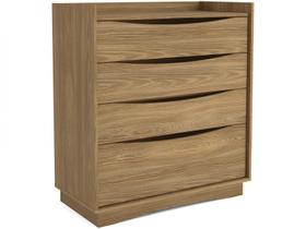 Cômoda Casal Complet M260 c/ 4 Gavetas Nogueira - Kappesberg