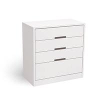 Cômoda Casal S824 c/ 4 Gavetas Branco - Kappesberg