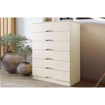 Cômoda Casal Sevilha c/ 6 Gavetas Off White - Europa