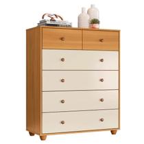Cômoda Casal Vitória Com 6 Gavetas