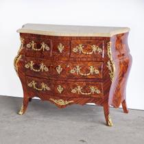 Cômoda Casarão Latão Incrustado em Ormolu Folheado Natural Cômoda Casarão Latão Incrustado em Ormolu Folheado Natural