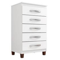 Cômoda Catar 5 Gavetas Branco - Incorplac Cômoda Catar 5 Gavetas Branco - Incorplac