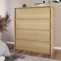 Cômoda Celeste 4 Gavetas Castanho - Panorama Móveis Cômoda Celeste 4 Gavetas Castanho - Panorama Móveis