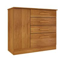 Cômoda Chicago 1 Porta 4 Gavetas TCIL Cinamono