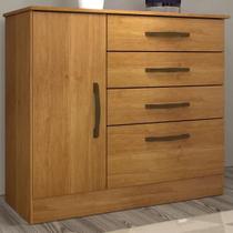 Cômoda Chicago 1 Porta 4 Gavetas Tcil Móveis - Cinamomo