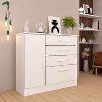 Cômoda Chicago 1 PT 4 GV Neve Cômoda Chicago 1 PT 4 GV Neve