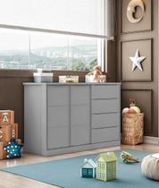 Cômoda Cinza - Pérola Phoenix Baby