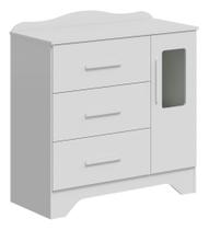 Cômoda Clara 1 Porta 3 Gavetas - Moveis Peroba Cômoda Clara 1 Porta 3 Gavetas - Moveis Peroba