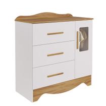 Cômoda Clara 1 Porta 3 Gavetas - Moveis Peroba Cômoda Clara 1 Porta 3 Gavetas - Moveis Peroba