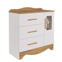 Cômoda Clara 1 Porta 3 Gavetas - Moveis Peroba Cômoda Clara 1 Porta 3 Gavetas - Moveis Peroba