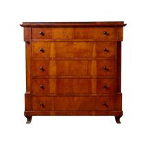 Cômoda Clássica com 5 Gavetas Castanho Aveludado para Quarto e Sala A:112 L:108 P:54cm Cômoda Clássica com 5 Gavetas Castanho Aveludado para Quarto e Sala A:112 L:108 P:54cm