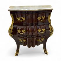 Cômoda Clássica com Tampo em Mármore - 72x70x38cm