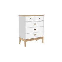 Cômoda Colonial com 5 Gavetas MDP Mel Branco Sala Quarto MB 1020 Movelbento Cômoda Colonial com 5 Gavetas MDP Mel Branco Sala Quarto MB 1020 Movelbento