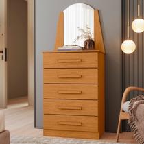 Cômoda com 05 Gavetas e Espelho New Veneza