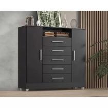 Comoda com 2 sapateiras e 5 gavetas -Isabele Onix