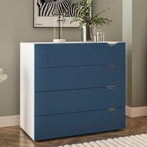 Cômoda com 4 Gavetas 90cm 240823 Linha Porto Politorno Móveis