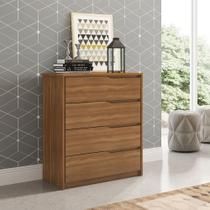 Cômoda com 4 Gavetas Átria Amêndola Touch Demóbile Cômoda com 4 Gavetas Átria Amêndola Touch Demóbile