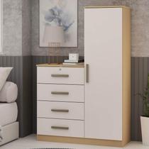 Cômoda com 4 Gavetas e 1 Porta 107,5cm 0645 Aurora Genialflex