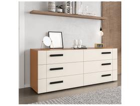 Cômoda com 6 Gavetas 150cm 240839 Linha Lisboa Politorno Móveis Cômoda com 6 Gavetas 150cm 240839 Linha Lisboa Politorno Móveis