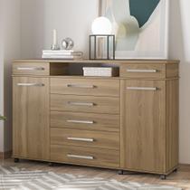 Cômoda com 7 Gavetas London Amêndola Touch Demóbile Cômoda com 7 Gavetas London Amêndola Touch Demóbile
