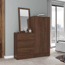 Cômoda com Espelho 2 Portas 3 Gavetas Briz Cômoda com Espelho 2 Portas 3 Gavetas Briz