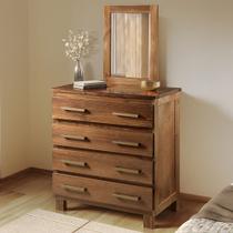 Cômoda com Espelho e Pés 4 Gavetas Lisboa Cômoda com Espelho e Pés 4 Gavetas Lisboa