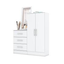 Cômoda com Espelho Liza 2 PT 3 GV Branca